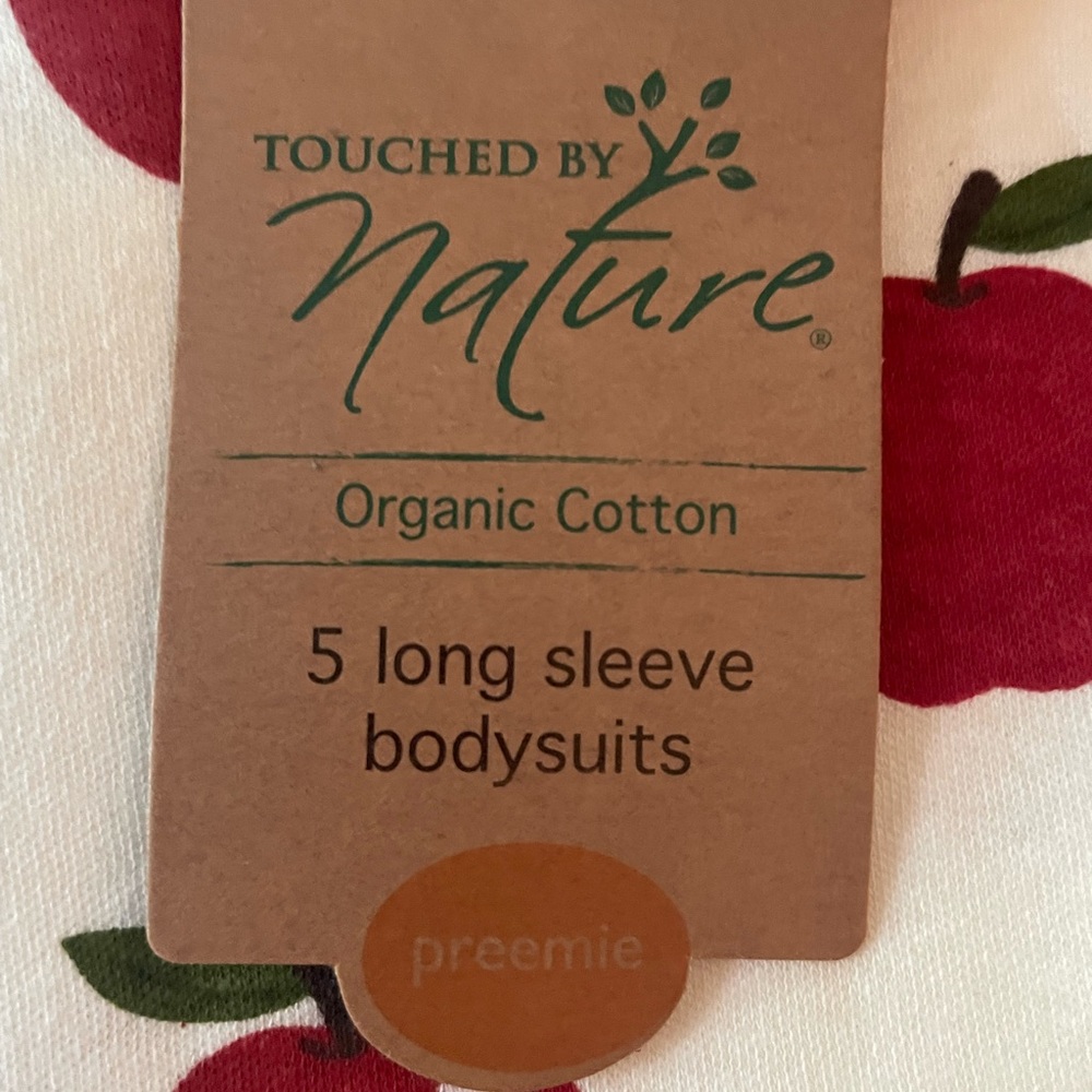 Touched by Nature Organic Cotton Preemie Bodysuits NWT - Picture 2 of 5